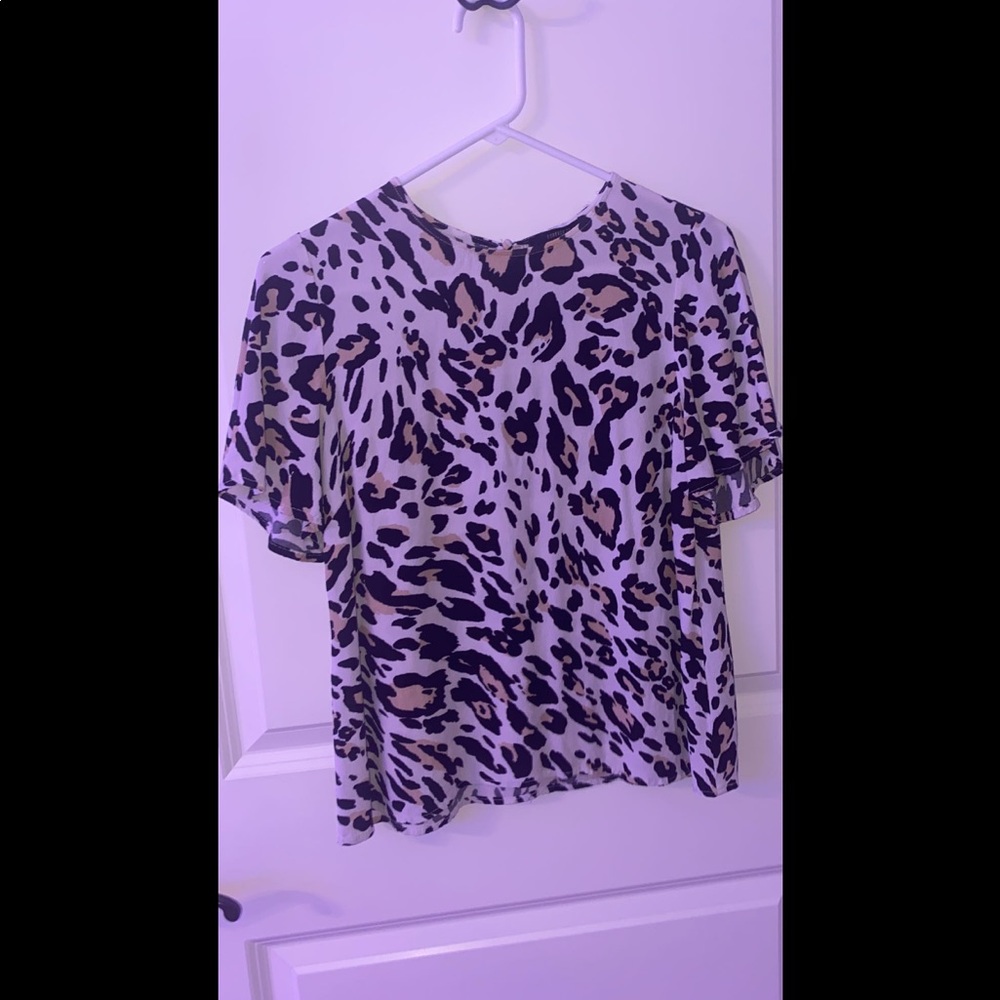 forever 21 cheetah blouse